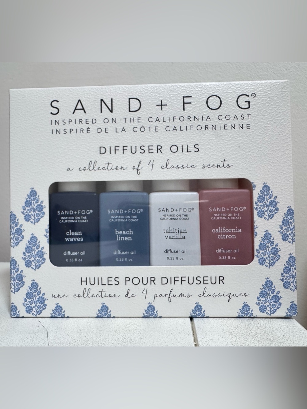 NWT Sand + Fog California Coast Diffuser Oils 4-Pack Gift Set